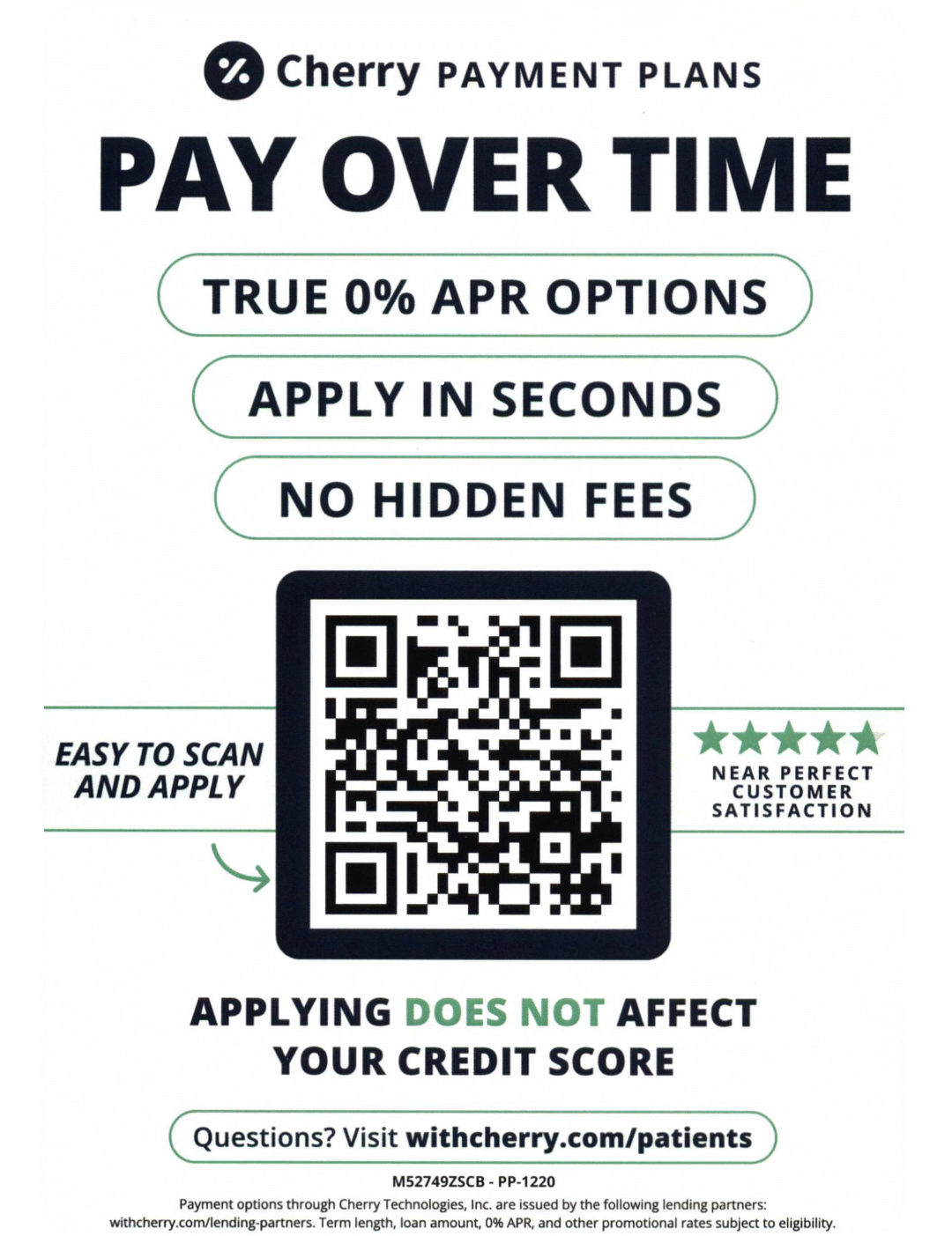 Cherry financing QR code &mdash; scan to apply